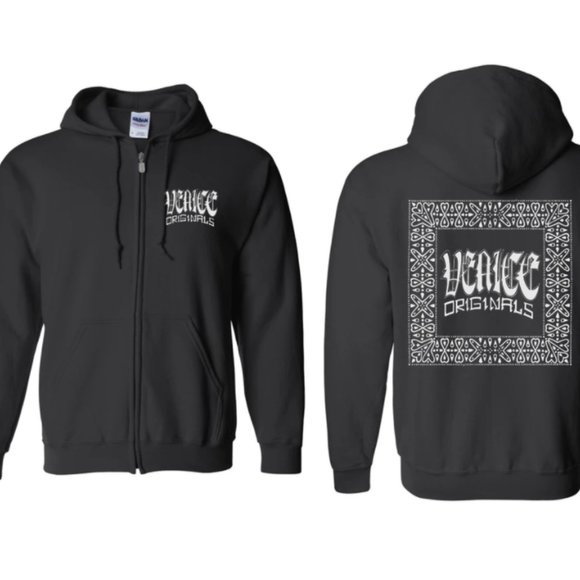 Venice Originals Skateboard Shop Black Hoodie - Picture 1 of 4